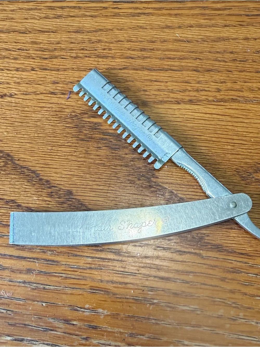 Vintage Weck Hair Shaper Razor Guard and 6 Extra Blades Made USA Straight Edge